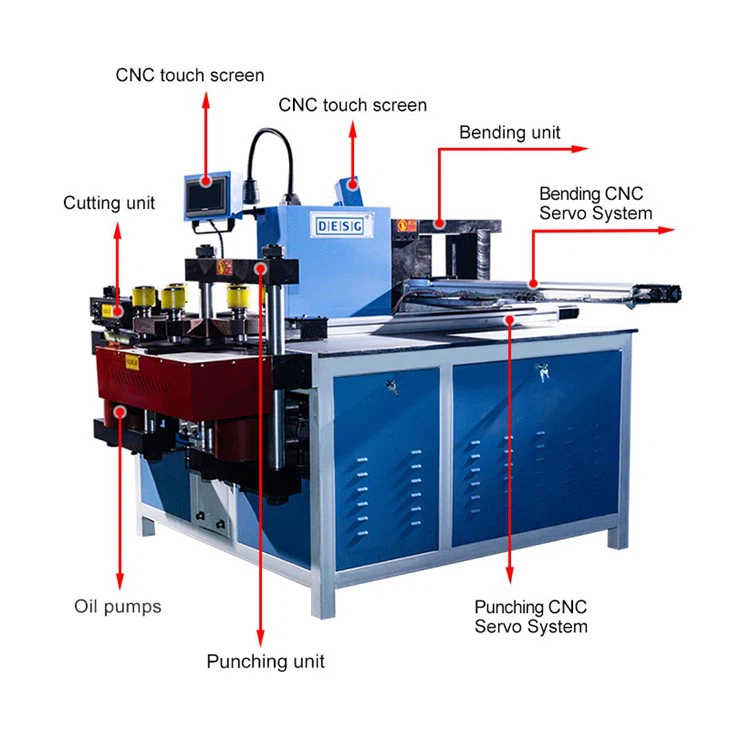Three In One Servo Positioning Busbar Machine